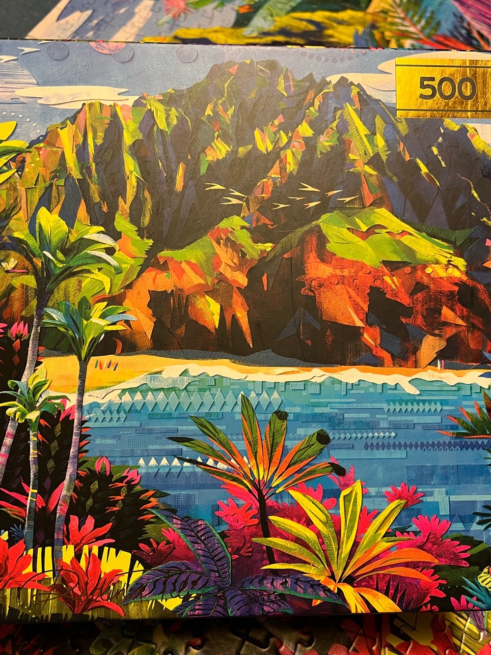 Buffalo Games 500 piece jigsaw puzzle Redina Tili tropical landscape